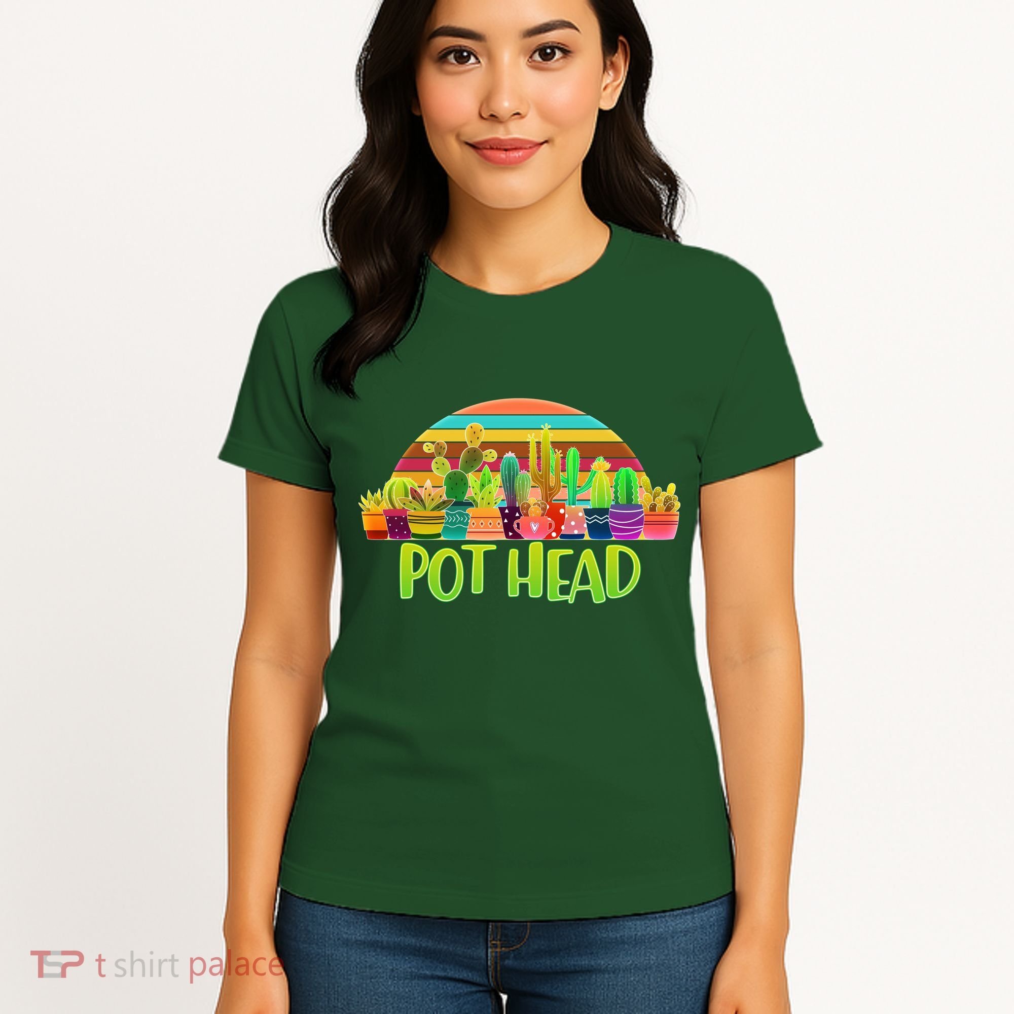 Retro Pot Head Plant Lover Women's T-Shirt