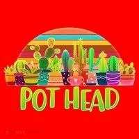 Retro Pot Head Plant Lover Santa Hat thumb 1