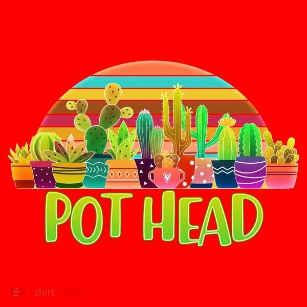 Retro Pot Head Plant Lover Santa Hat