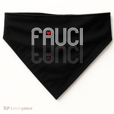 Retro Pro I Heart Dr Fauci USA-Made Doggie Bandana