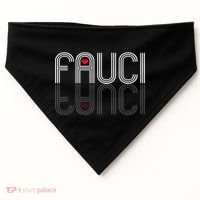 Retro Pro I Heart Dr Fauci USA-Made Doggie Bandana thumb 0