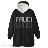 Retro Pro I Heart Dr Fauci Hooded Wearable Blanket thumb 0