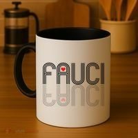 Retro Pro I Heart Dr Fauci Coffee Mug thumb 4