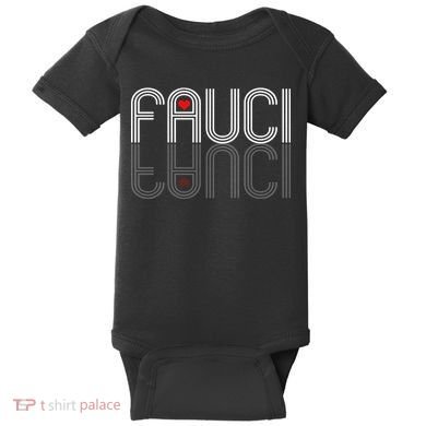 Retro Pro I Heart Dr Fauci Baby Bodysuit