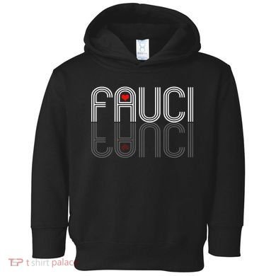 Retro Pro I Heart Dr Fauci Toddler Hoodie
