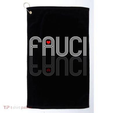 Retro Pro I Heart Dr Fauci Golf Towel