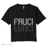 Retro Pro I Heart Dr Fauci Women's Crop Top Tee thumb 0