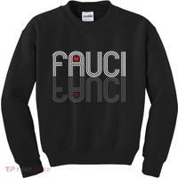 Retro Pro I Heart Dr Fauci Kids Sweatshirt thumb 0