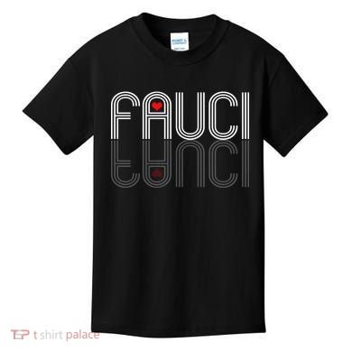 Retro Pro I Heart Dr Fauci Kids T-Shirt