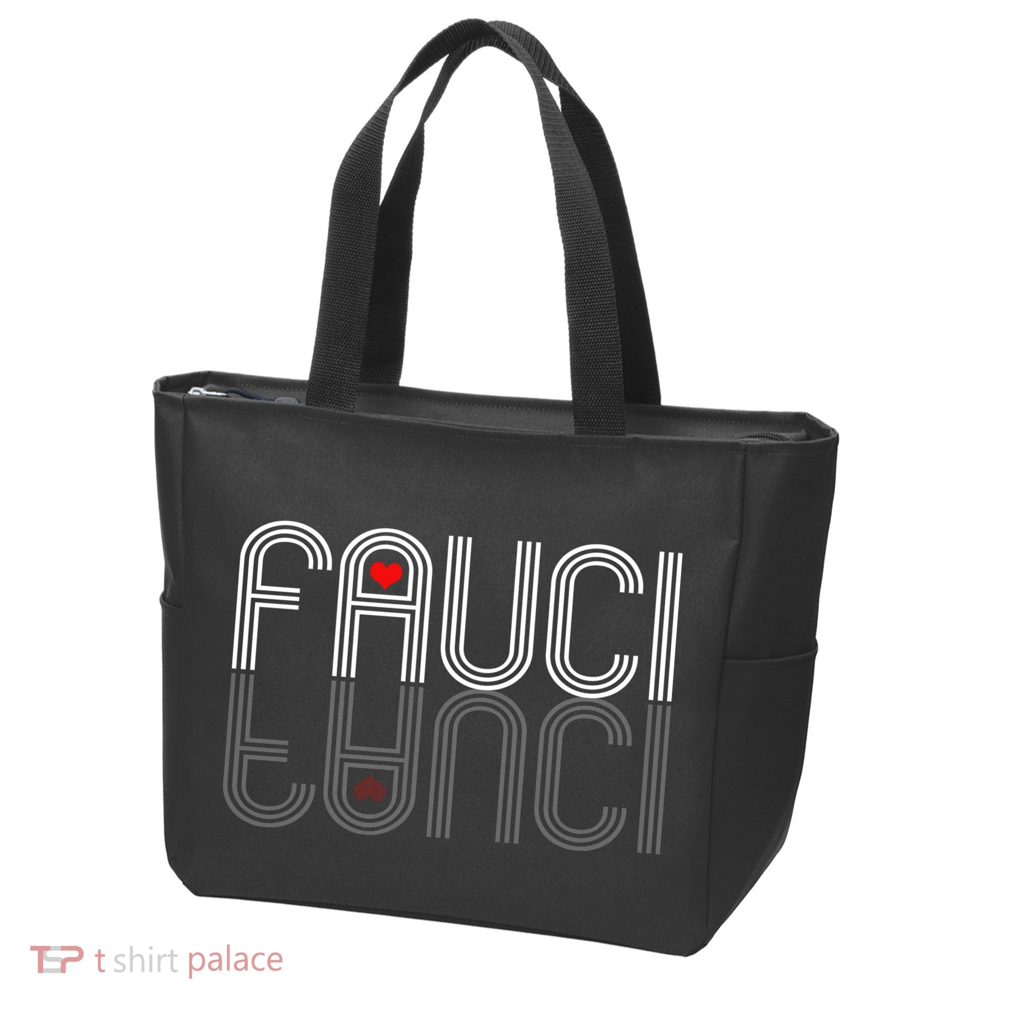 Retro Pro I Heart Dr Fauci Tote Bag