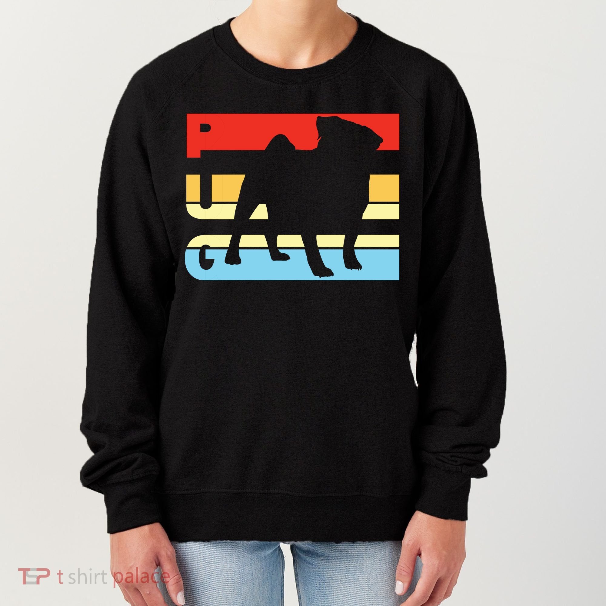 Retro Pug Logo Women's Sweatshirt