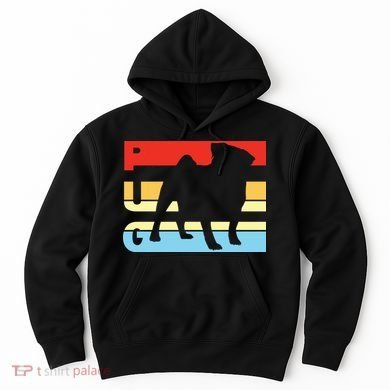 Retro Pug Logo Hoodie