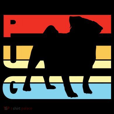 Retro Pug Logo Coffee Mug