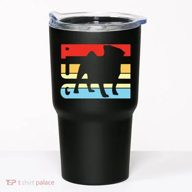 Retro Pug Logo Tumbler