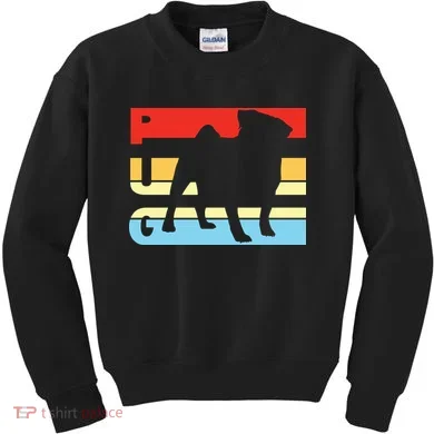 Retro Pug Logo Kids Sweatshirt