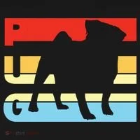 Retro Pug Logo Kids Long Sleeve Shirt thumb 2