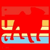 Retro Pug Logo Santa Hat thumb 1