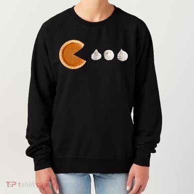 Retro Pumpkin Pie Thanksgiving Game Women's Sweatshirt