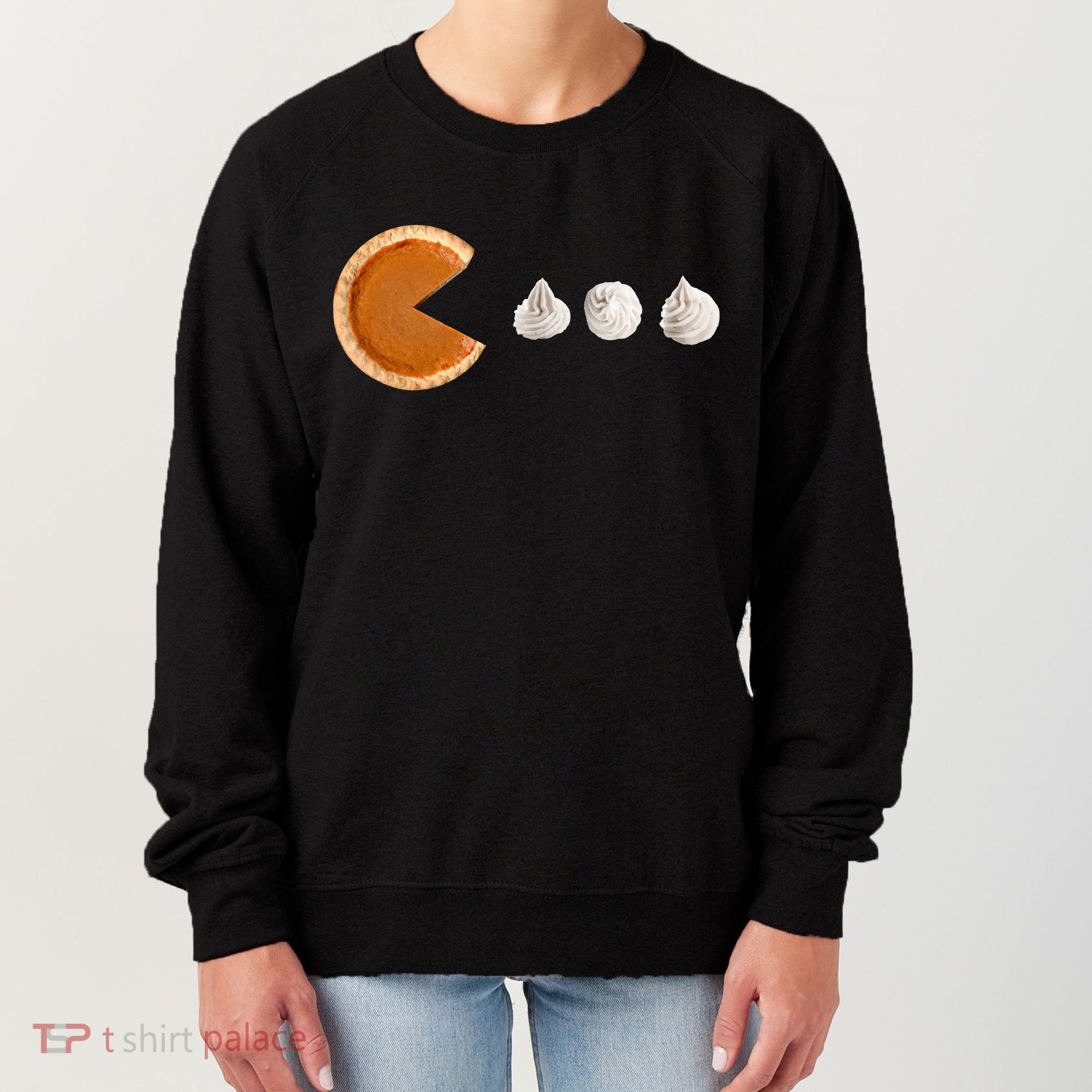 Retro Pumpkin Pie Thanksgiving Game Women's Sweatshirt