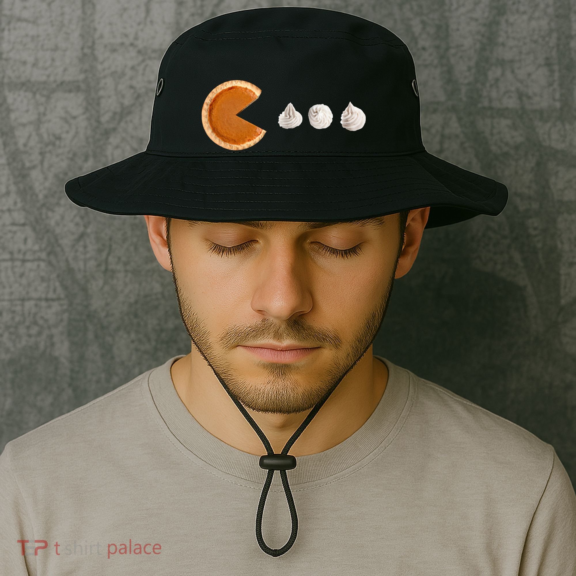 Retro Pumpkin Pie Thanksgiving Game Bucket Hat