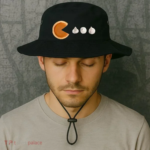 Retro Pumpkin Pie Thanksgiving Game Bucket Hat