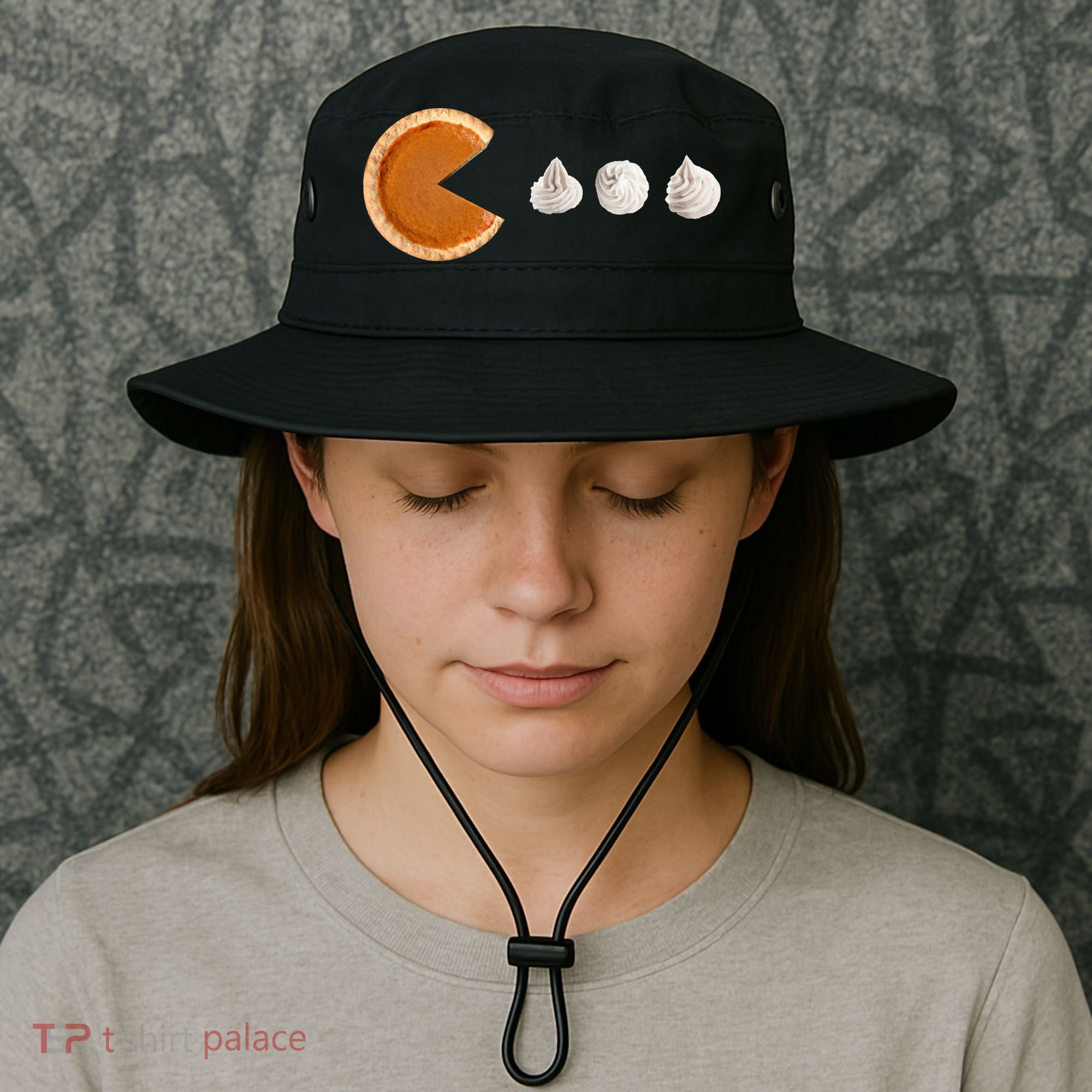 Retro Pumpkin Pie Thanksgiving Game Bucket Hat
