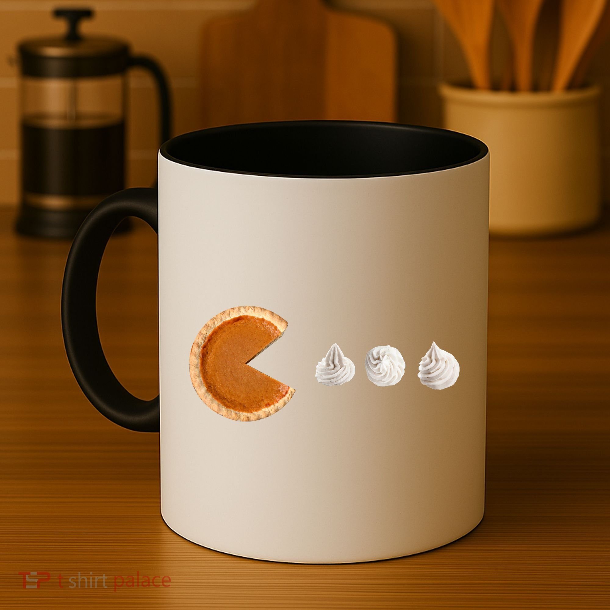 Retro Pumpkin Pie Thanksgiving Game Coffee Mug