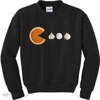 Retro Pumpkin Pie Thanksgiving Game Kids Sweatshirt thumb 0