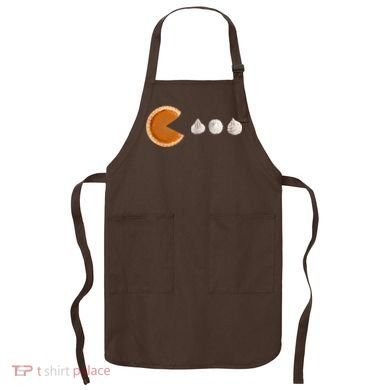 Retro Pumpkin Pie Thanksgiving Game Apron
