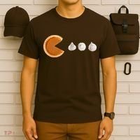 Retro Pumpkin Pie Thanksgiving Game T-Shirt thumb 6