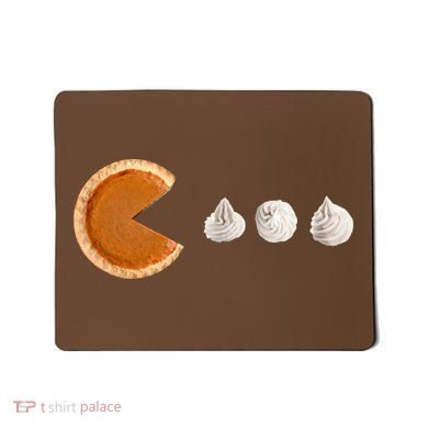 Retro Pumpkin Pie Thanksgiving Game Mousepad