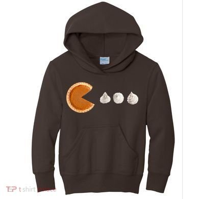 Retro Pumpkin Pie Thanksgiving Game Kids Hoodie