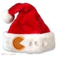 Retro Pumpkin Pie Thanksgiving Game Santa Hat thumb 0