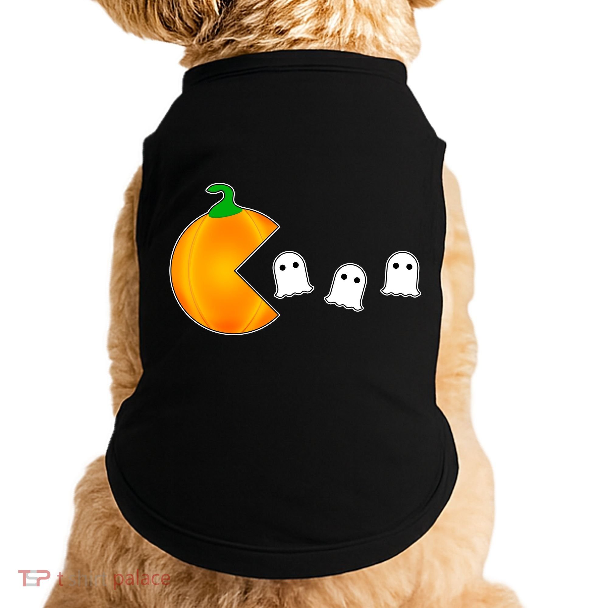 Retro Pumpkin Video Game Funny Halloween Doggie Tank