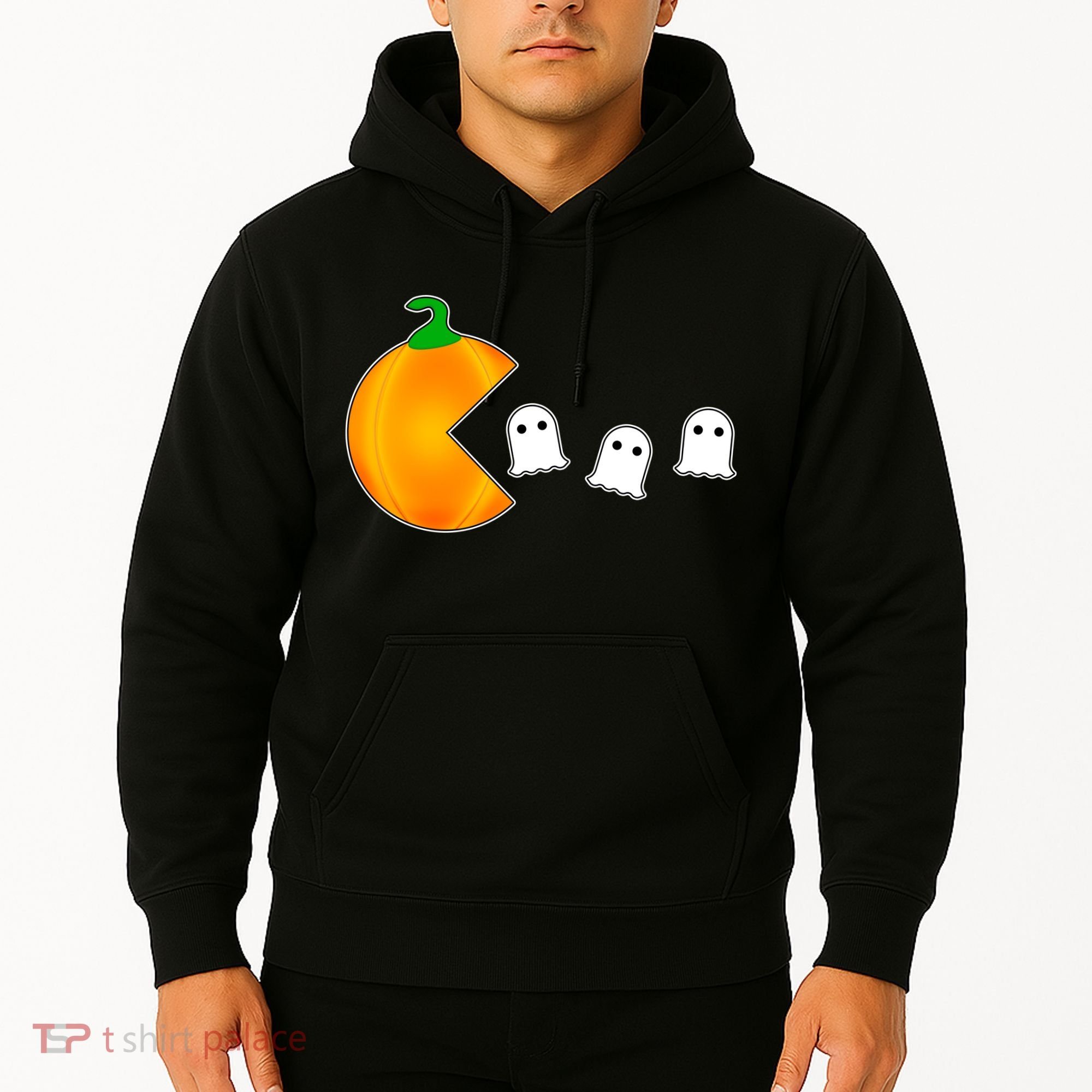 Retro Pumpkin Video Game Funny Halloween Hoodie