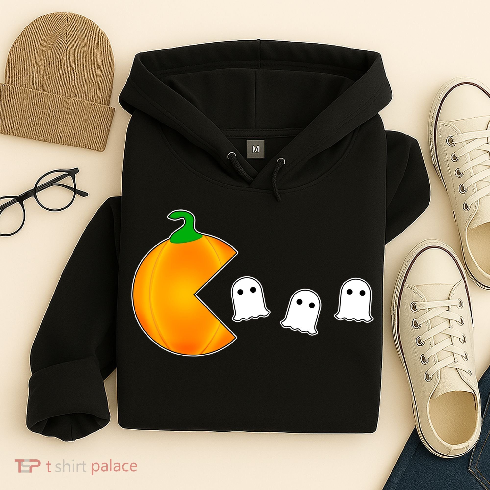 Retro Pumpkin Video Game Funny Halloween Hoodie
