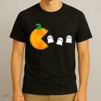 Retro Pumpkin Video Game Funny Halloween T-Shirt thumb 3