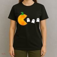 Retro Pumpkin Video Game Funny Halloween T-Shirt thumb 4