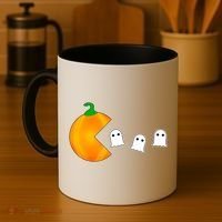 Retro Pumpkin Video Game Funny Halloween Coffee Mug thumb 4