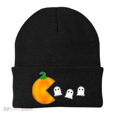 Retro Pumpkin Video Game Funny Halloween Beanie