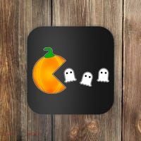 Retro Pumpkin Video Game Funny Halloween Coaster thumb 0
