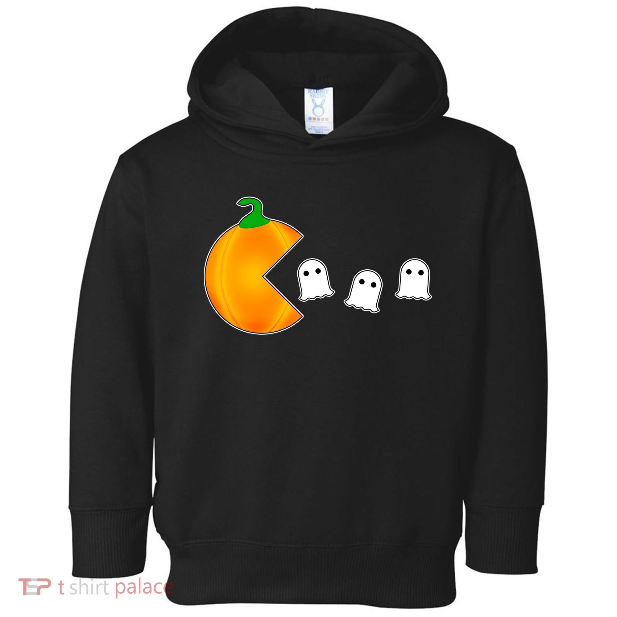 Retro Pumpkin Video Game Funny Halloween Toddler Hoodie