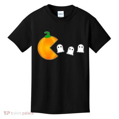 Retro Pumpkin Video Game Funny Halloween Kids T-Shirt