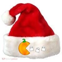 Retro Pumpkin Video Game Funny Halloween Santa Hat thumb 0