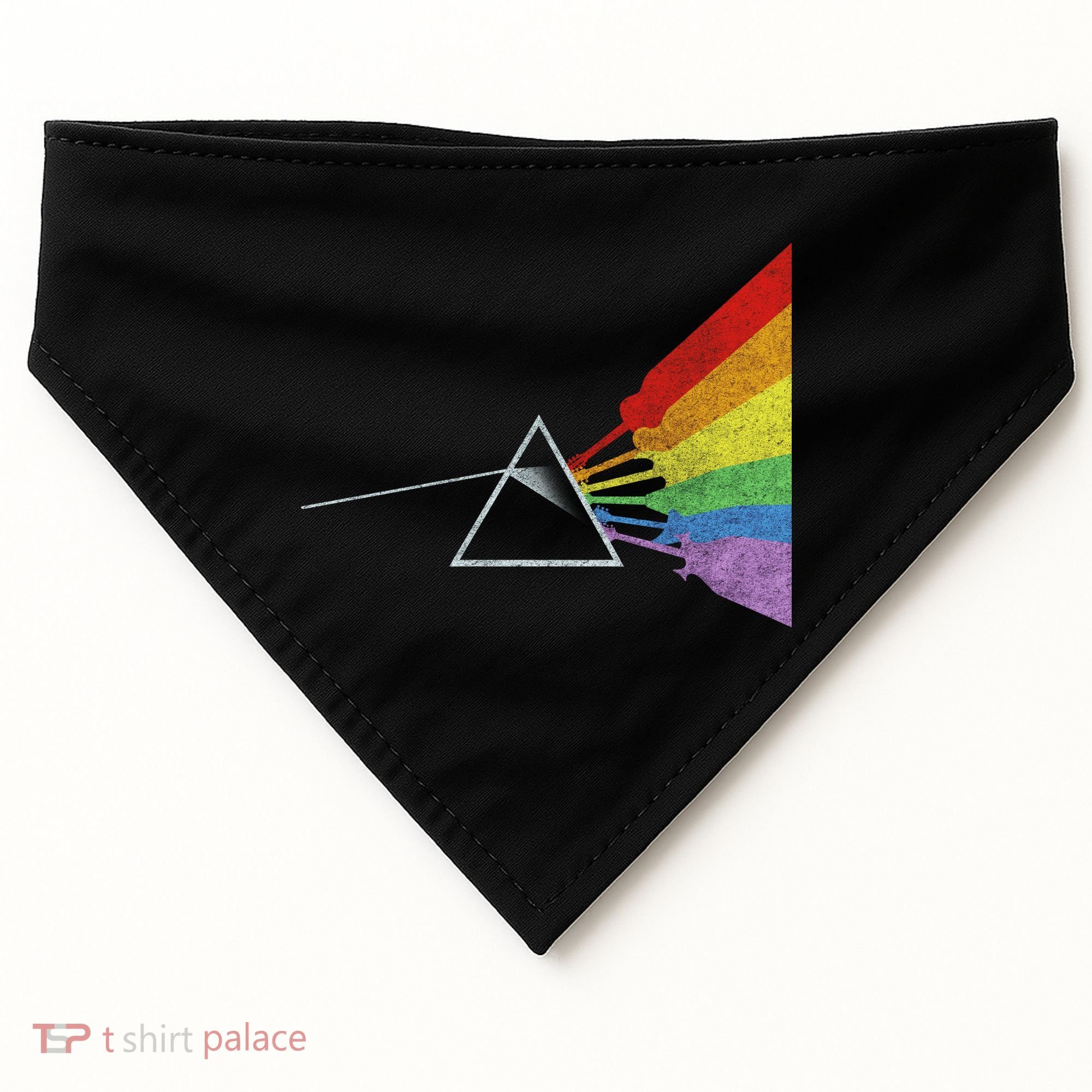 Retro Rainbow Guitars USA-Made Doggie Bandana