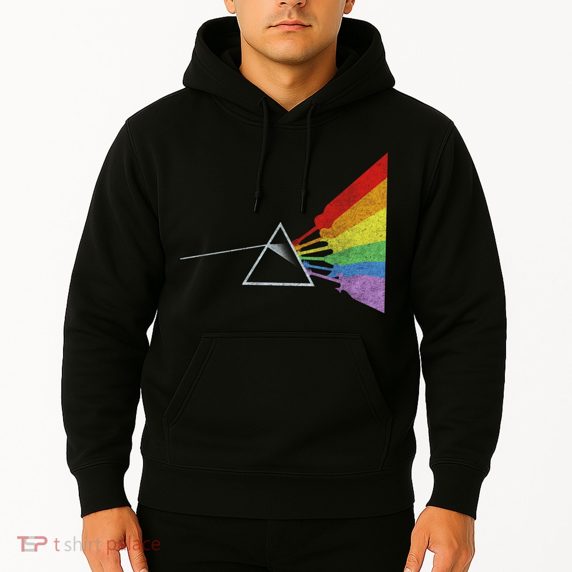 Retro Rainbow Guitars Hoodie