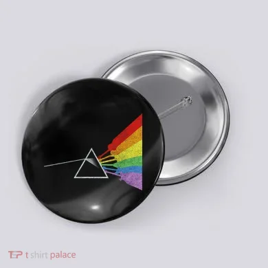 Retro Rainbow Guitars Button