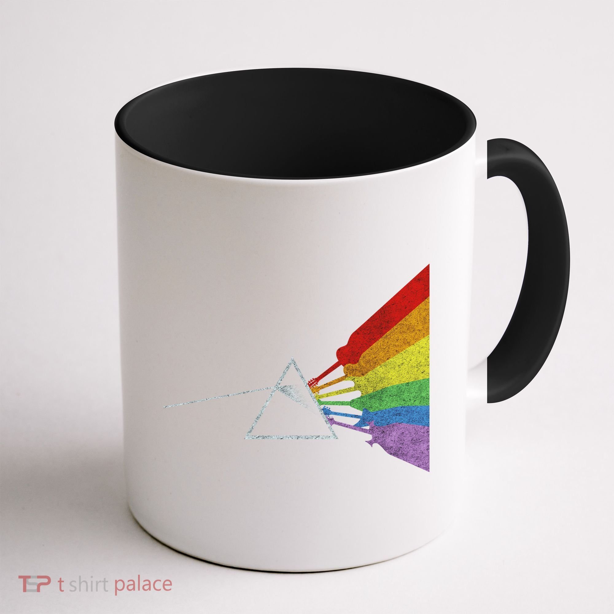 Retro Rainbow Guitars Coffee Mug