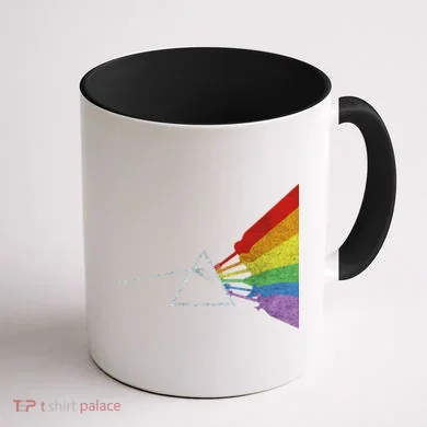 Retro Rainbow Guitars Coffee Mug back