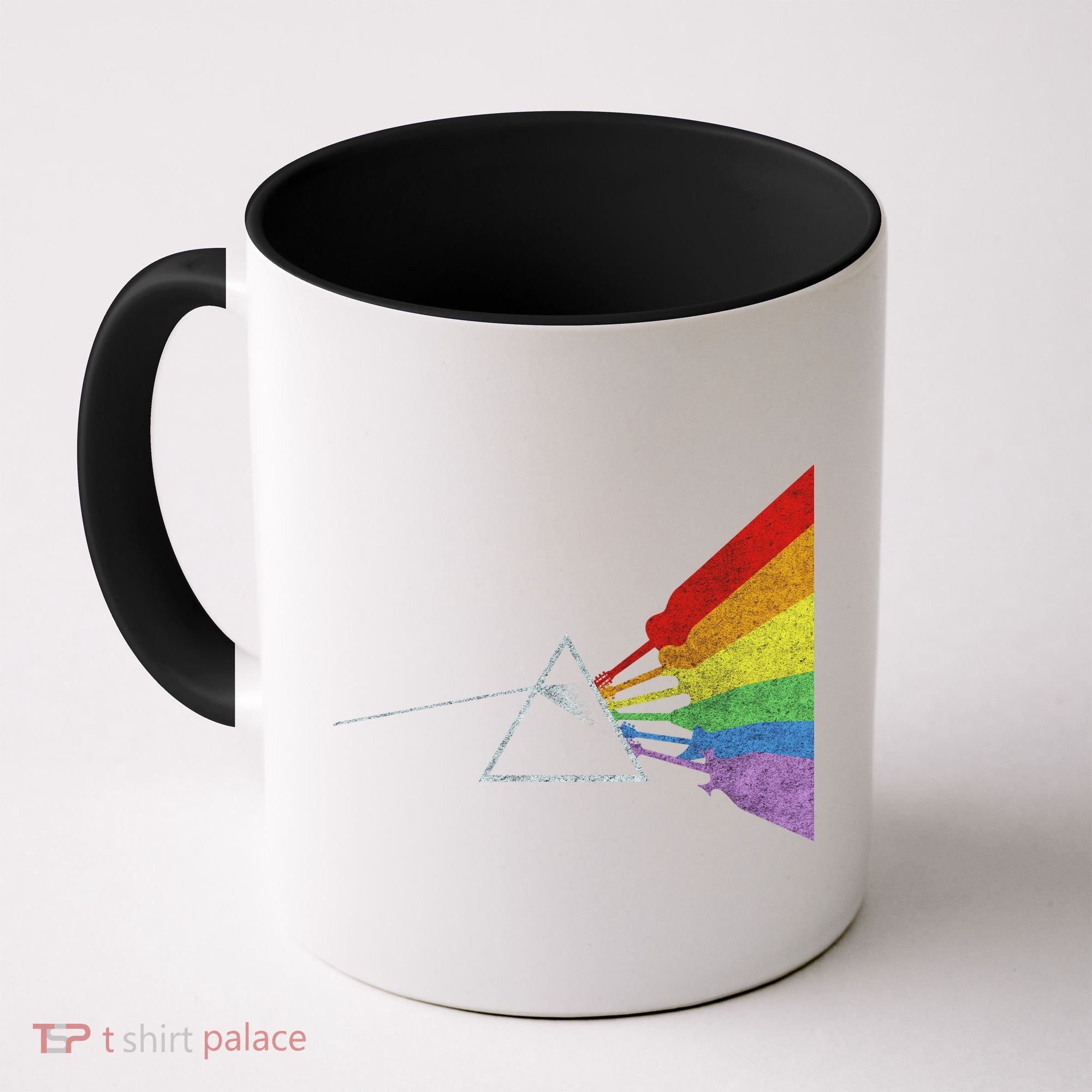Retro Rainbow Guitars Coffee Mug